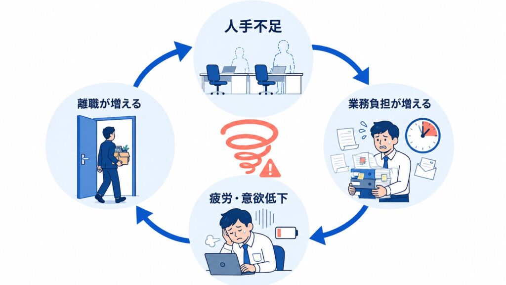 人手不足が企業へ与える影響とは